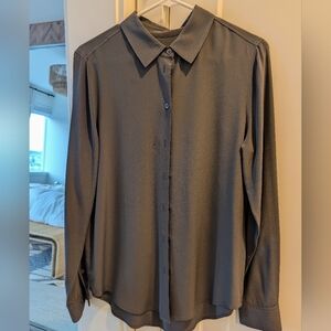 R Label Women's Silk Collar Shirt